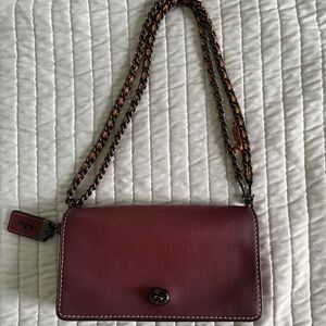 Coach Dinky 1941 Red Chalk Crossbody Bag
